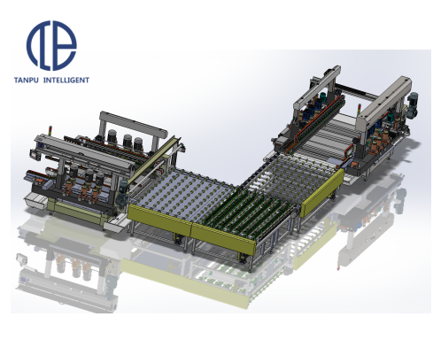 Glass Double Edging Production Line (For processing irregular shape edge of home appliances glass)